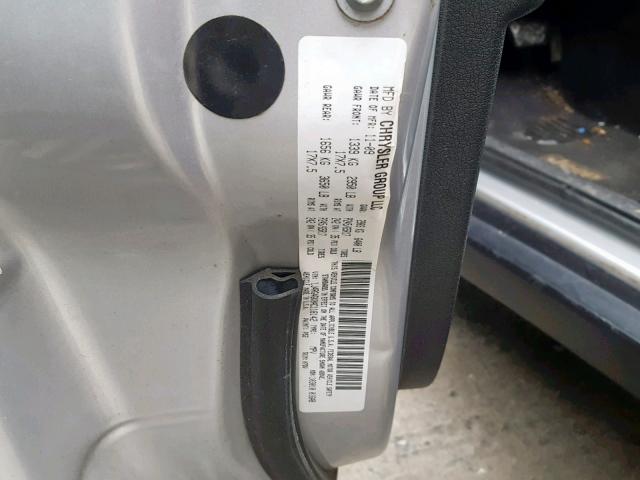 1J4RG4GK0AC118142 - 2010 JEEP COMMANDER Gümüş foto 10