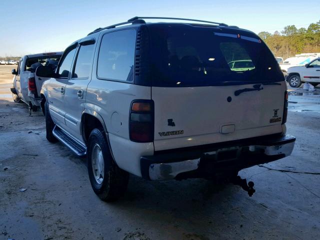 1GKEC13Z94R239856 - 2004 GMC YUKON WHITE photo 3