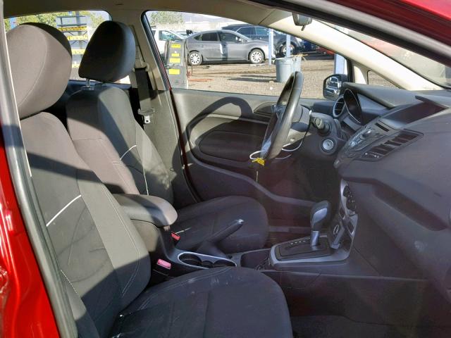 3FADP4BJXEM148645 - 2014 FORD FIESTA SE RED photo 5