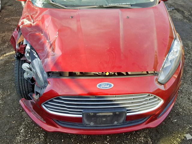 3FADP4BJXEM148645 - 2014 FORD FIESTA SE RED photo 7