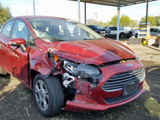 3FADP4BJXEM148645 - 2014 FORD FIESTA SE RED photo 9