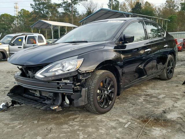 3N1AB7AP6JY257631 - 2018 NISSAN SENTRA S BLACK photo 2