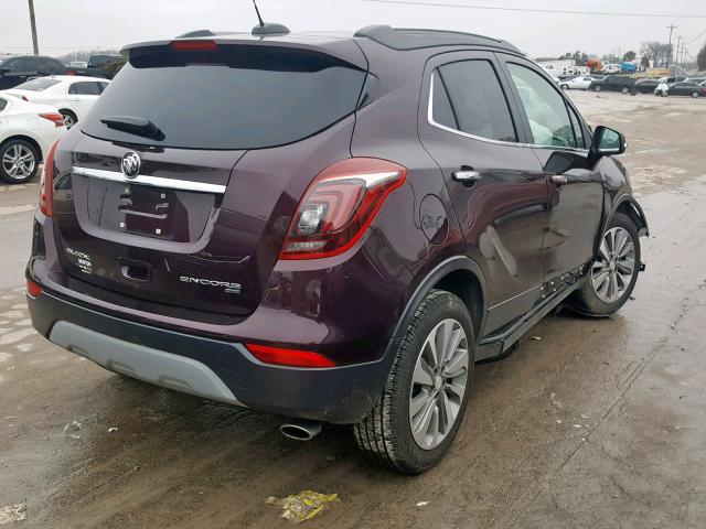 KL4CJESB9JB654632 - 2018 BUICK ENCORE PRE PURPLE photo 4