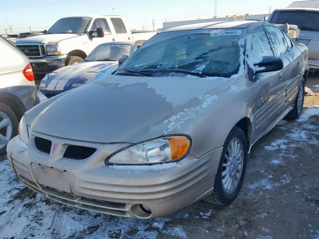 1G2NF52T7YM831996 - 2000 PONTIAC GRAND AM S GOLD photo 2