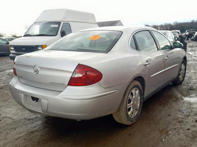 2G4WC532051274687 - 2005 BUICK LACROSSE C SILVER photo 4