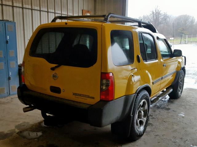 5N1MD28Y72C525176 - 2002 NISSAN XTERRA SE YELLOW photo 4