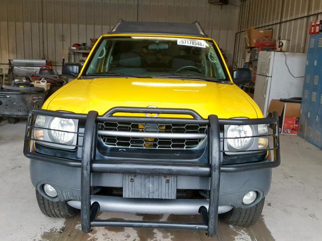 5N1MD28Y72C525176 - 2002 NISSAN XTERRA SE YELLOW photo 9