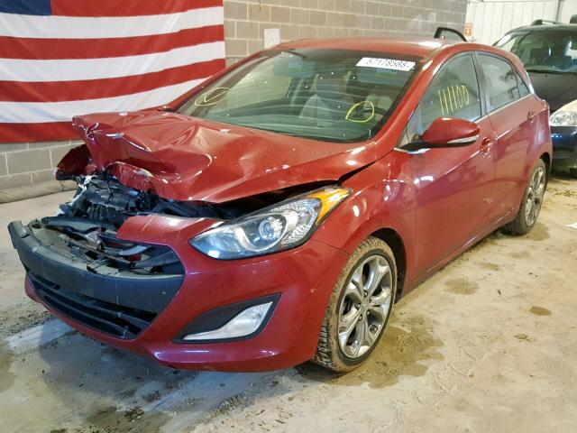 KMHD35LH4EU219742 - 2014 HYUNDAI ELANTRA GT RED photo 2