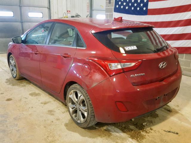 KMHD35LH4EU219742 - 2014 HYUNDAI ELANTRA GT RED photo 3