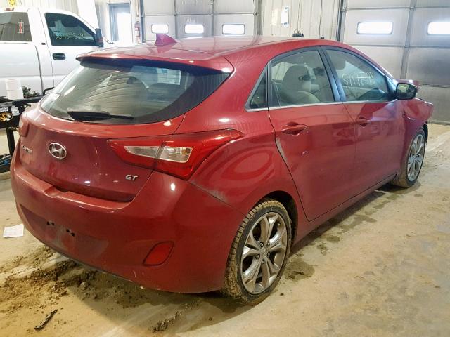 KMHD35LH4EU219742 - 2014 HYUNDAI ELANTRA GT RED photo 4