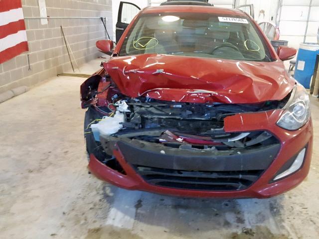 KMHD35LH4EU219742 - 2014 HYUNDAI ELANTRA GT RED photo 9