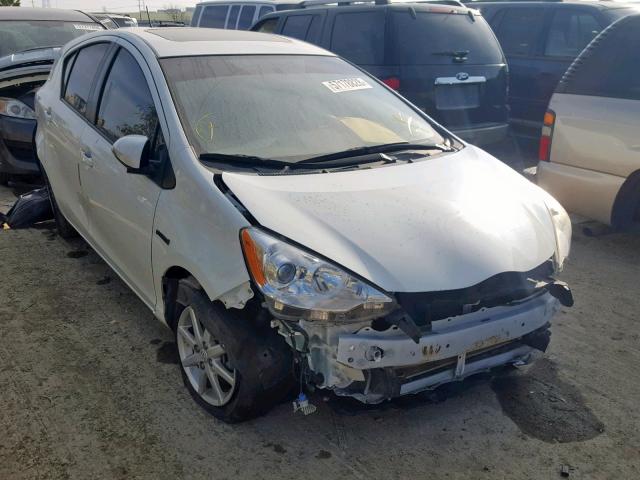 JTDKDTB31C1016342 - 2012 TOYOTA PRIUS C WHITE photo 1