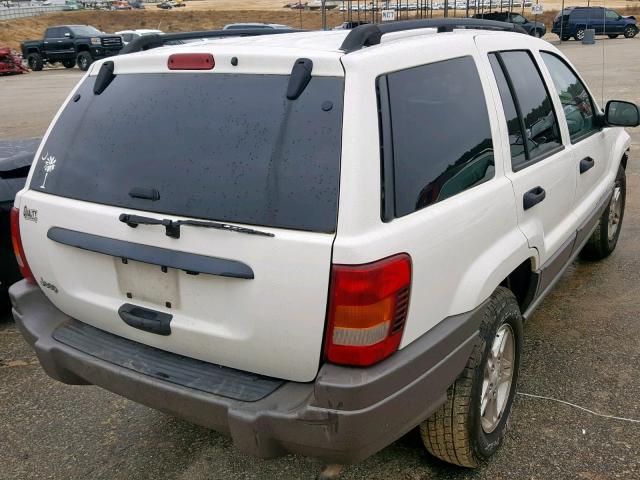 1J4GX48S94C218556 - 2004 JEEP GRAND CHER WHITE photo 4