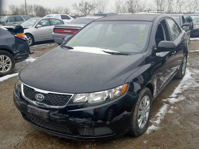 KNAFU4A27C5637218 - 2012 KIA FORTE EX BLACK photo 2