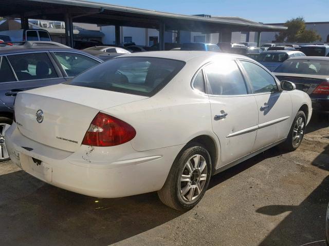 2G4WC532651286908 - 2005 BUICK LACROSSE C WHITE photo 4