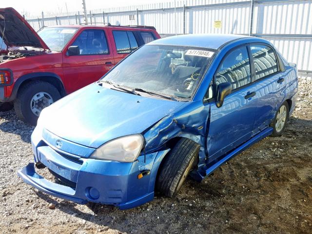 JS2RA41S635171814 - 2003 SUZUKI AERIO S BLUE photo 2