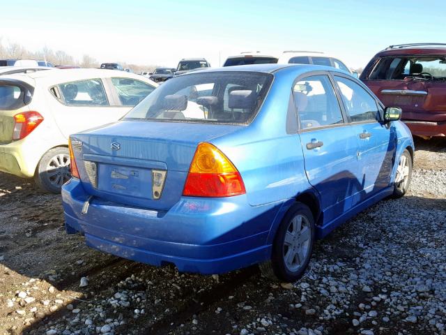 JS2RA41S635171814 - 2003 SUZUKI AERIO S BLUE photo 4