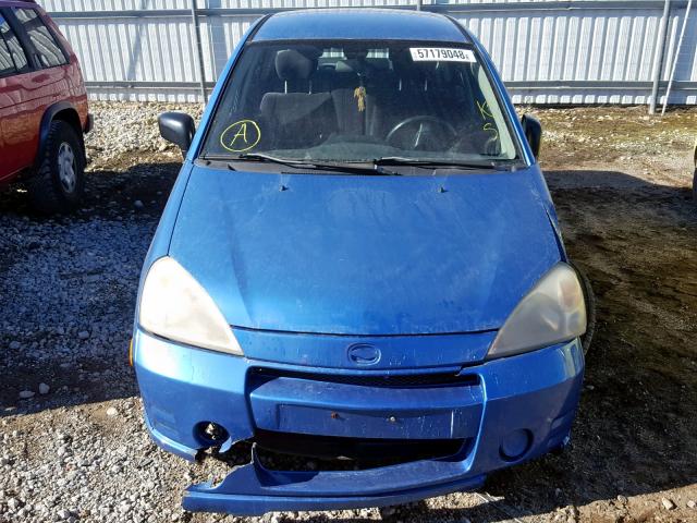 JS2RA41S635171814 - 2003 SUZUKI AERIO S BLUE photo 9