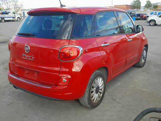 ZFBCFABH5EZ025101 - 2014 FIAT 500L EASY RED photo 4