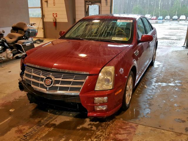 1G6DK67V080131878 - 2008 CADILLAC STS RED photo 2