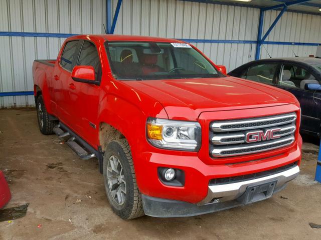 1GTG6BE35F1145579 - 2015 GMC CANYON SLE RED photo 1