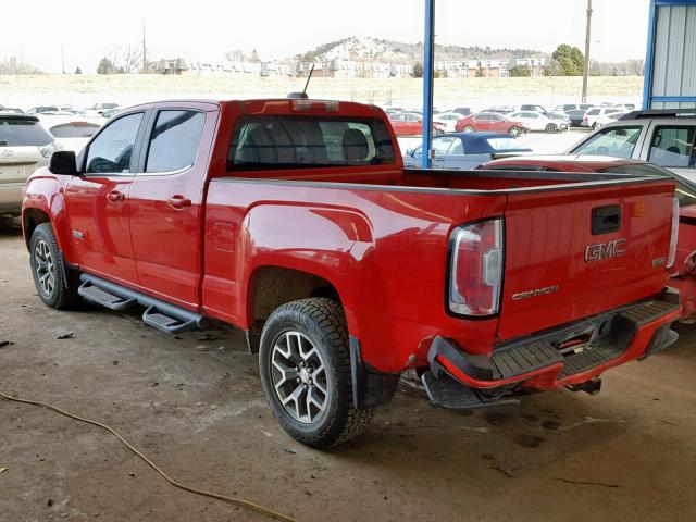 1GTG6BE35F1145579 - 2015 GMC CANYON SLE RED photo 3