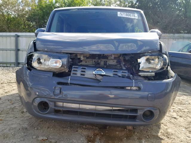 JN8AZ2KRXDT305984 - 2013 NISSAN CUBE S GRAY photo 9