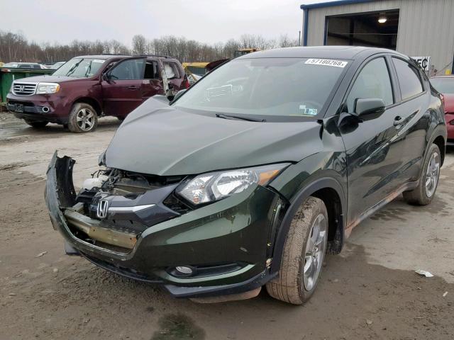 3CZRU6H57HM711924 - 2017 HONDA HR-V EX GREEN photo 2