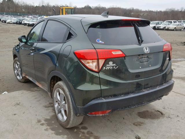 3CZRU6H57HM711924 - 2017 HONDA HR-V EX GREEN photo 3