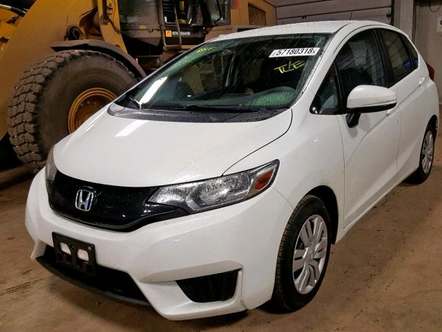 JHMGK5H52GS006966 - 2016 HONDA FIT LX WHITE photo 2