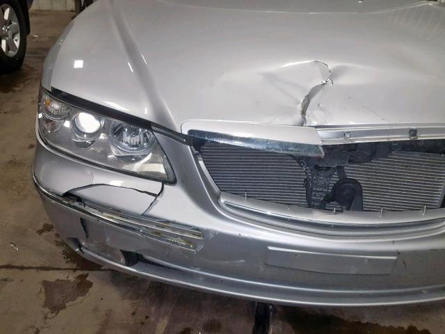 KMHFC46F66A037685 - 2006 HYUNDAI AZERA SE SILVER photo 9