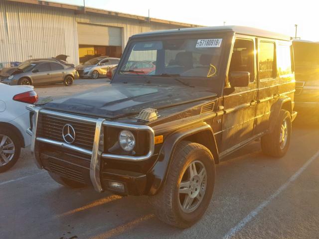 WDCYR49EX2X128250 - 2002 MERCEDES-BENZ G 500 BLACK photo 2