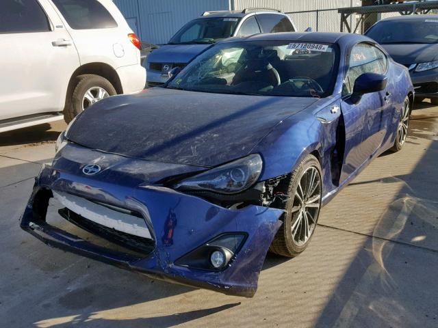 JF1ZNAA10G8709017 - 2016 TOYOTA SCION FR-S BLUE photo 2