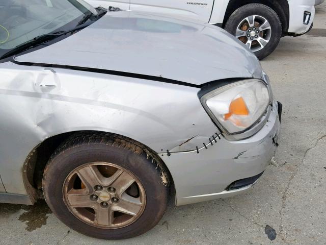 1G1ZT54845F215504 - 2005 CHEVROLET MALIBU LS GRAY photo 10