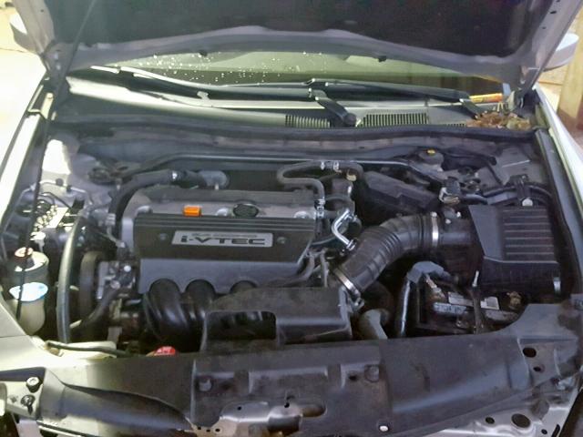 JHMCP26838C012637 - 2008 HONDA ACCORD EXL SILVER photo 7