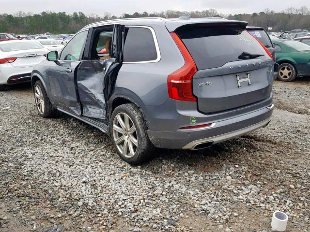 YV4A22PLXG1017447 - 2016 VOLVO XC90 T6 GRAY photo 3