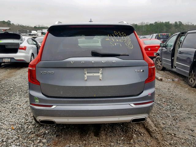 YV4A22PLXG1017447 - 2016 VOLVO XC90 T6 GRAY photo 9