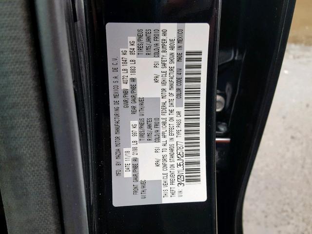 3MZBN1L35JM267877 - 2018 MAZDA 3 TOURING BLACK photo 10