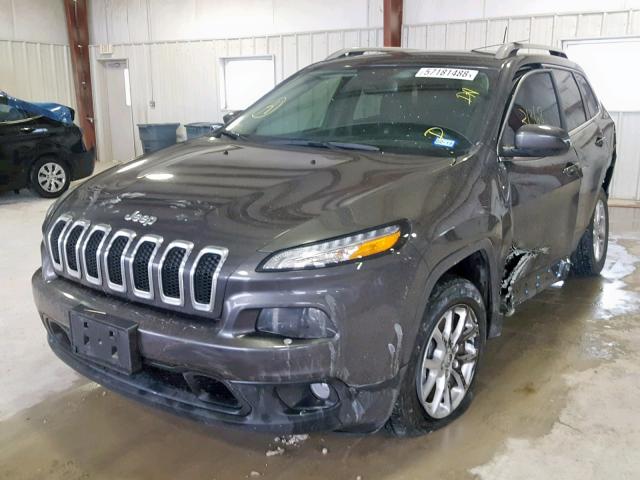 1C4PJLCS1GW177898 - 2016 JEEP CHEROKEE L GRAY photo 2