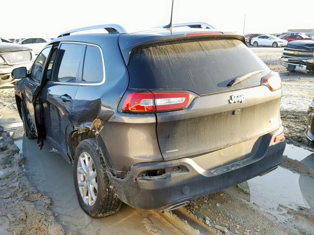 1C4PJLCS1GW177898 - 2016 JEEP CHEROKEE L GRAY photo 3