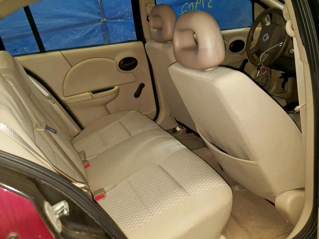 1G8AJ55F57Z174609 - 2007 SATURN ION LEVEL RED photo 6