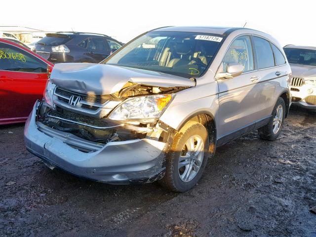 5J6RE4H73BL012138 - 2011 HONDA CR-V EXL SILVER photo 2