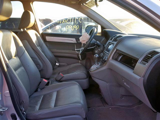 5J6RE4H73BL012138 - 2011 HONDA CR-V EXL SILVER photo 5