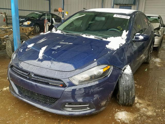 1C3CDFBH9DD269480 - 2013 DODGE DART SXT BLUE photo 2