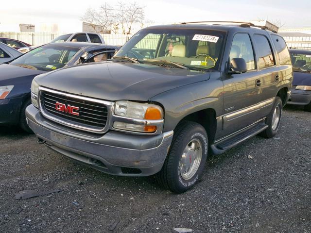 1GKEK13T71R213251 - 2001 GMC YUKON GRAY photo 2