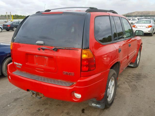 1GKDT13S522217213 - 2002 GMC ENVOY RED photo 4