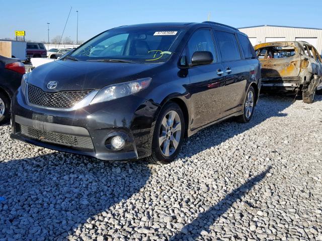 5TDXK3DC1ES476275 - 2014 TOYOTA SIENNA SPO BLACK photo 2