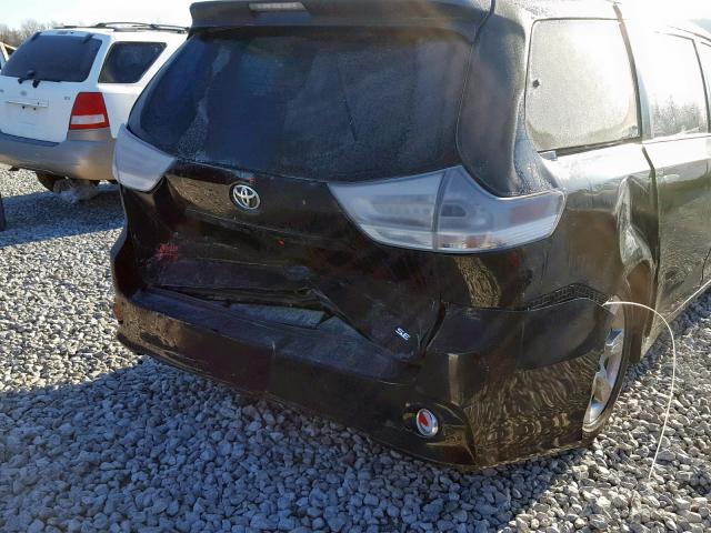 5TDXK3DC1ES476275 - 2014 TOYOTA SIENNA SPO BLACK photo 9