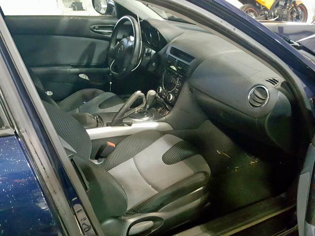 JM1FE173870213936 - 2007 MAZDA RX8 BLUE photo 5