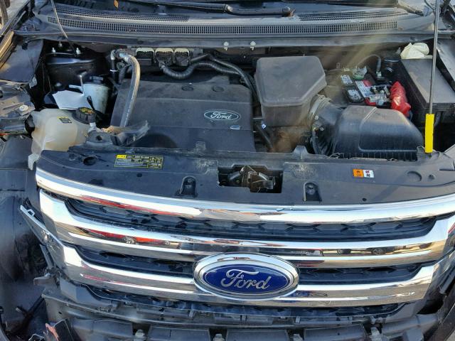 2FMDK4JC8DBA77209 - 2013 FORD EDGE SEL BLACK photo 7